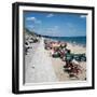 Sea Front and Beach at Bournemouth, 1971-Library-Framed Photographic Print