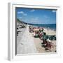 Sea Front and Beach at Bournemouth, 1971-Library-Framed Photographic Print