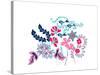 Sea Garden Border-null-Stretched Canvas