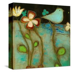 Sea Garden Triptych IV-Anne Hempel-Stretched Canvas