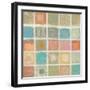 Sea Glass Mosaic Tile I-Silvia Vassileva-Framed Art Print