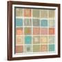 Sea Glass Mosaic Tile I-Silvia Vassileva-Framed Art Print