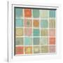 Sea Glass Mosaic Tile II-Silvia Vassileva-Framed Art Print