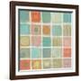 Sea Glass Mosaic Tile II-Silvia Vassileva-Framed Art Print