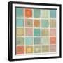 Sea Glass Mosaic Tile II-Silvia Vassileva-Framed Art Print