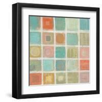 Sea Glass Mosaic Tile II-Silvia Vassileva-Framed Art Print