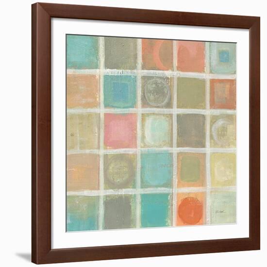 Sea Glass Mosaic Tile III-Silvia Vassileva-Framed Art Print