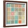 Sea Glass Mosaic Tile III-Silvia Vassileva-Framed Art Print