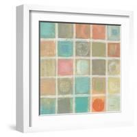 Sea Glass Mosaic Tile III-Silvia Vassileva-Framed Art Print