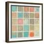 Sea Glass Mosaic Tile III-Silvia Vassileva-Framed Art Print