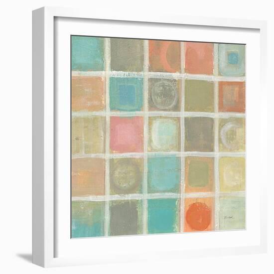 Sea Glass Mosaic Tile III-Silvia Vassileva-Framed Art Print