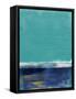 Sea Glass Sky Abstract Study-Emma Moore-Framed Stretched Canvas