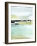 Sea Green Layers I-Annie Warren-Framed Art Print