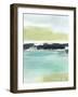 Sea Green Layers II-Annie Warren-Framed Art Print