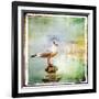 Sea Gull-Artistic Retro Styled Picture-Maugli-l-Framed Art Print