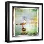 Sea Gull-Artistic Retro Styled Picture-Maugli-l-Framed Art Print