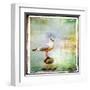 Sea Gull-Artistic Retro Styled Picture-Maugli-l-Framed Art Print