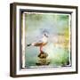 Sea Gull-Artistic Retro Styled Picture-Maugli-l-Framed Art Print