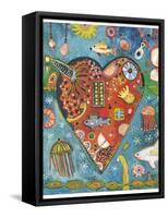 Sea Heart-Jill Mayberg-Framed Stretched Canvas