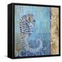 Sea Horse and Sea-null-Framed Stretched Canvas