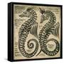 Sea-Horse (W/C on Paper)-William De Morgan-Framed Stretched Canvas