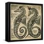 Sea-Horse (W/C on Paper)-William De Morgan-Framed Stretched Canvas