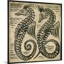 Sea-Horse (W/C on Paper)-William De Morgan-Mounted Giclee Print