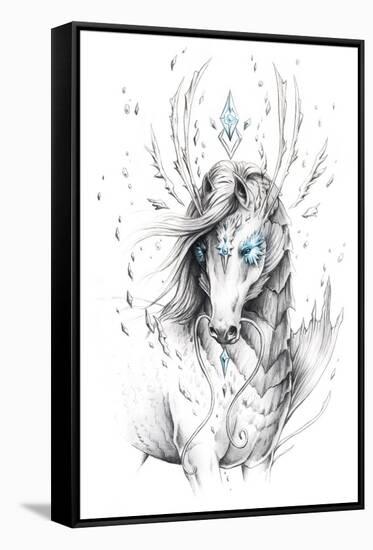 Sea Horse-JoJoesArt-Framed Stretched Canvas