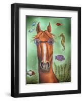 Sea Horse-Leah Saulnier-Framed Premium Giclee Print