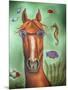 Sea Horse-Leah Saulnier-Mounted Premium Giclee Print