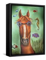 Sea Horse-Leah Saulnier-Framed Stretched Canvas