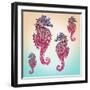 Sea Horses-Mark Ashkenazi-Framed Giclee Print