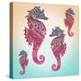 Sea Horses-Mark Ashkenazi-Stretched Canvas