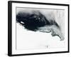 Sea Ice and Icebergs Floating Along the Mawson Coast of East Antarctica-null-Framed Photographic Print