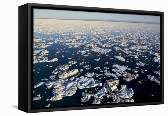 Sea Ice, Hudson Bay, Nunavut, Canada-Paul Souders-Framed Stretched Canvas