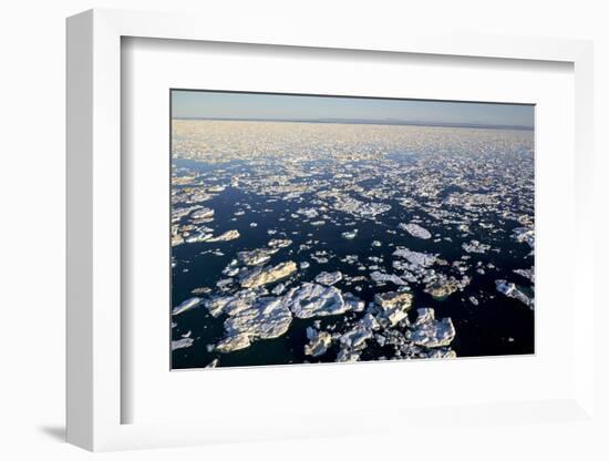 Sea Ice, Hudson Bay, Nunavut, Canada-Paul Souders-Framed Photographic Print