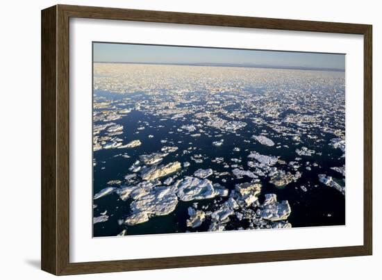 Sea Ice, Hudson Bay, Nunavut, Canada-Paul Souders-Framed Photographic Print