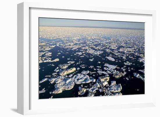 Sea Ice, Hudson Bay, Nunavut, Canada-Paul Souders-Framed Photographic Print