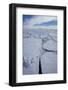 Sea ice, near Mount Terror and Mount Erebus Ross Sea, Antarctica-Michel Roggo-Framed Photographic Print