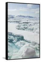 Sea Ice Surrounding Islands-DLILLC-Framed Stretched Canvas