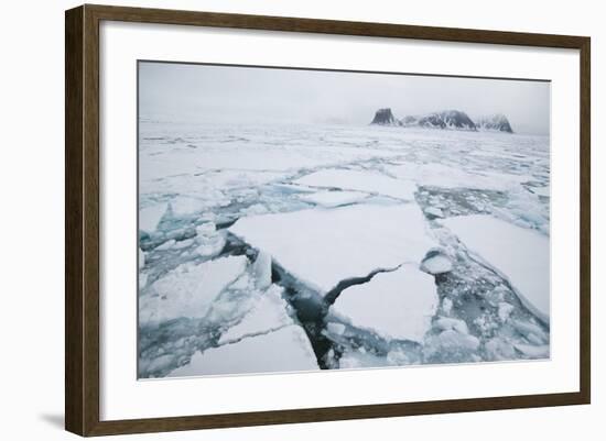 Sea Ice Surrounding Islands-DLILLC-Framed Photographic Print