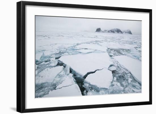 Sea Ice Surrounding Islands-DLILLC-Framed Photographic Print