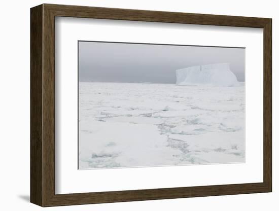 Sea Ice with Iceberg-DLILLC-Framed Photographic Print