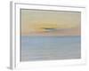 Sea in Sunset (Oil on Canvas)-August Wilhelm Nikolaus Hagborg-Framed Giclee Print