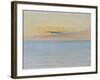 Sea in Sunset (Oil on Canvas)-August Wilhelm Nikolaus Hagborg-Framed Giclee Print