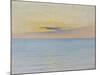 Sea in Sunset (Oil on Canvas)-August Wilhelm Nikolaus Hagborg-Mounted Giclee Print