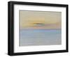 Sea in Sunset (Oil on Canvas)-August Wilhelm Nikolaus Hagborg-Framed Giclee Print