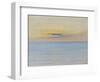 Sea in Sunset (Oil on Canvas)-August Wilhelm Nikolaus Hagborg-Framed Giclee Print