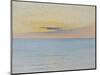 Sea in Sunset (Oil on Canvas)-August Wilhelm Nikolaus Hagborg-Mounted Giclee Print