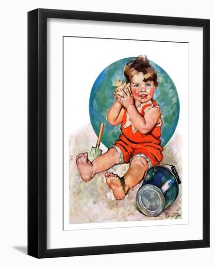 "Sea in the Shell,"August 6, 1927-Ellen Pyle-Framed Giclee Print